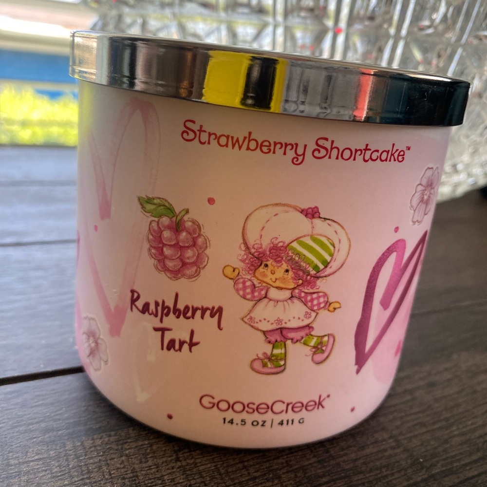 Strawberry Shortcake Goose Creek Raspberry Tart  14.5 oz  3 Wick Candle - Picture 12 of 12